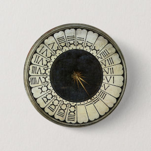 Clock in the Duomo by Paolo Uccello 6 Cm Round Badge