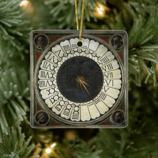 Clock in the Duomo by Paolo Uccello Ceramic Ornament