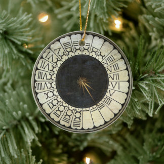 Clock in the Duomo by Paolo Uccello Ceramic Tree Decoration