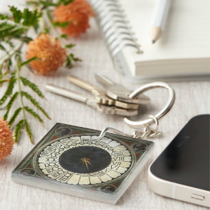 Clock in the Duomo by Paolo Uccello Key Ring