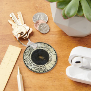Clock in the Duomo by Paolo Uccello Key Ring