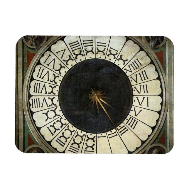 Clock in the Duomo by Paolo Uccello Magnet (Horizontal)