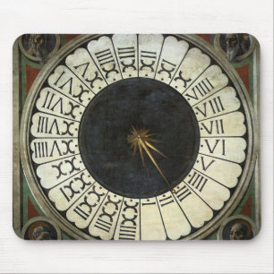 Clock in the Duomo by Paolo Uccello Mouse Mat