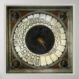 Clock in the Duomo by Paolo Uccello Poster