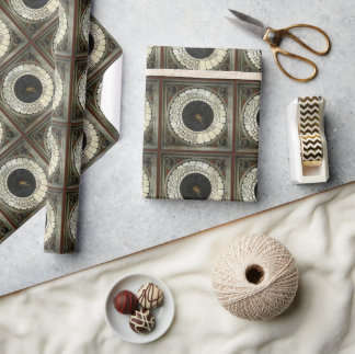 Clock in the Duomo by Paolo Uccello Wrapping Paper
