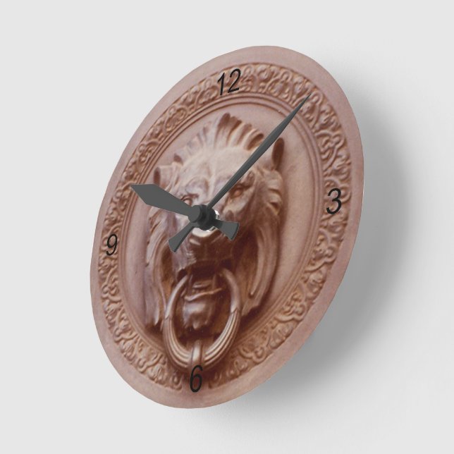 clock - Lion Head Door Knob (Angle)