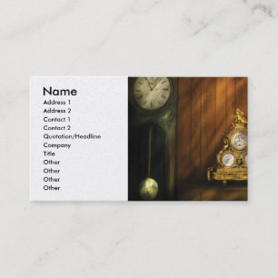 Clock Maker - Clocks Business Card