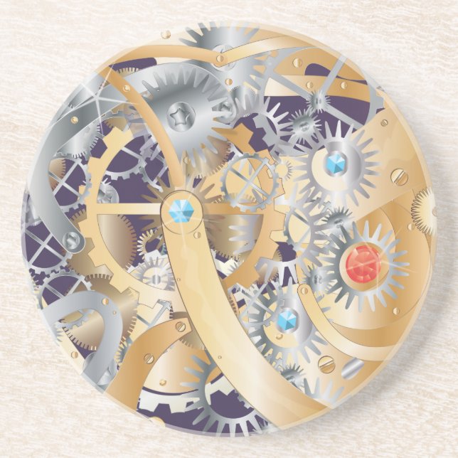 clock mechanism coaster (Front)