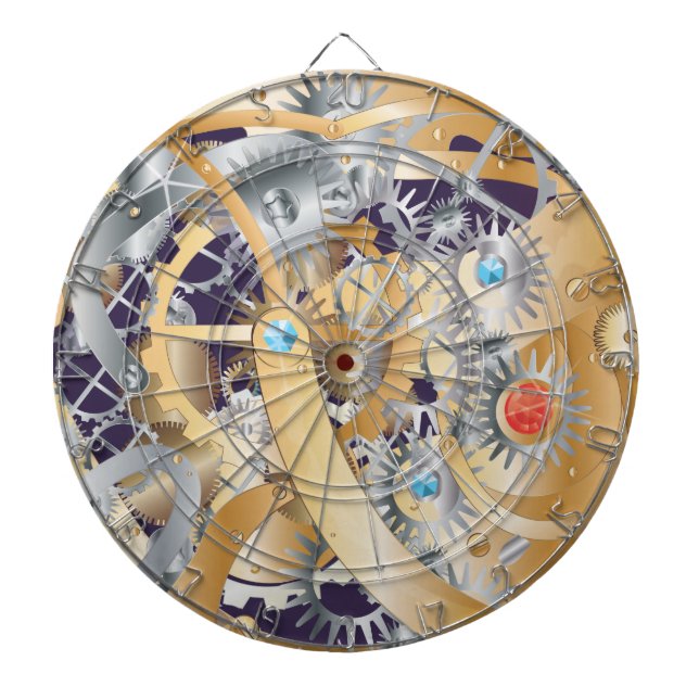 clock mechanism dartboard (Front)
