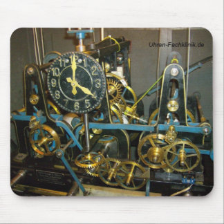 clock mouse mat