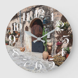 clock of wall of Valldemossa in Majorca