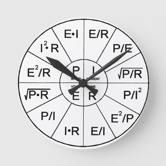 Clock - Ohm`s Laws (Front)