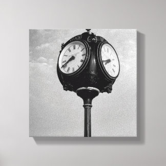 Clock on Route 66 Canvas Print