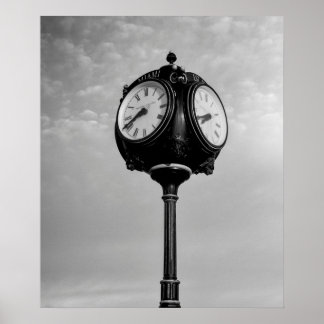 Clock on Route 66 Poster