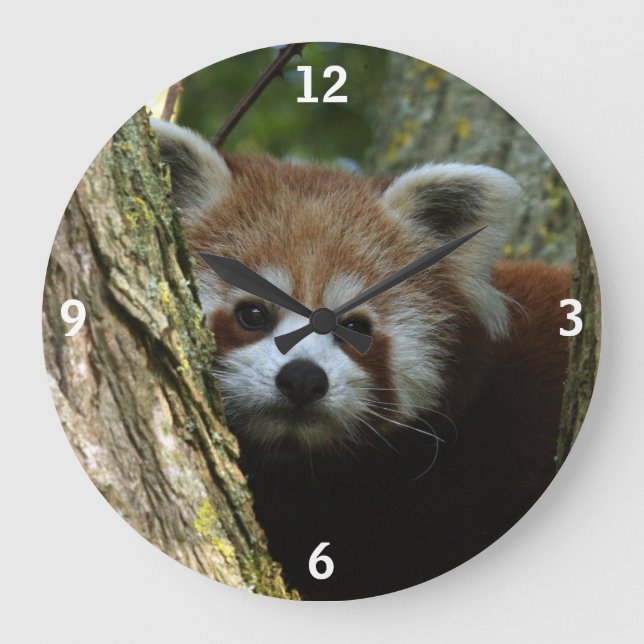 Clock - red panda (Front)