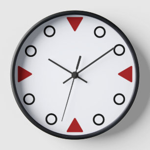 Clock - Red Triangle Markers