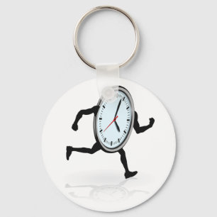 Clock Running Keychain