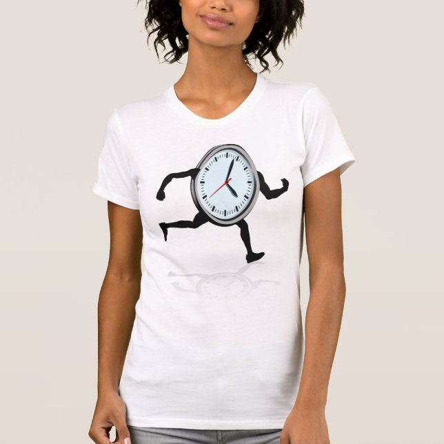 Clock Running Womens T-Shirt (Front)