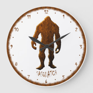 CLOCK- SASQUATCH BIGFOOT LARGE CLOCK
