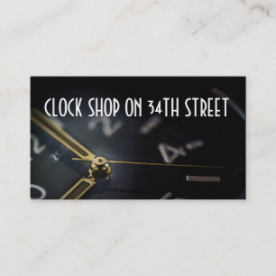 Clock Shop Watch Repair Time Business Card