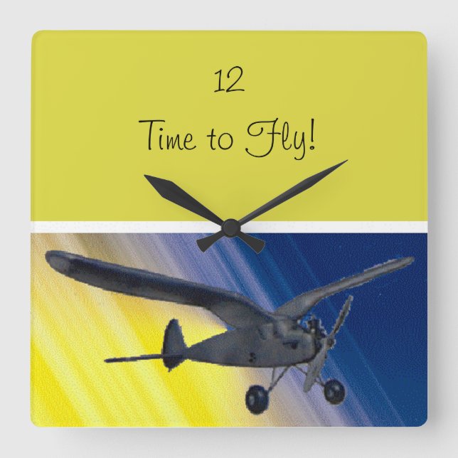 Clock - Spook - model aeroplane (Front)