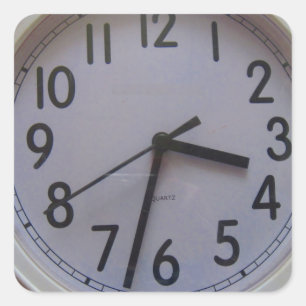 Clock Square Sticker