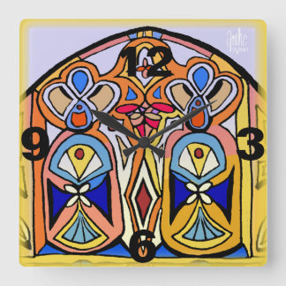 Clock - Stained Glass inspired.