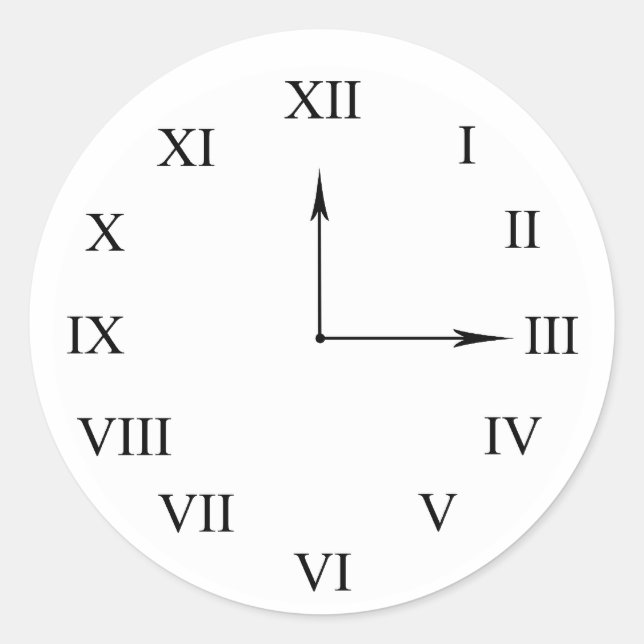 Clock Sticker (Front)