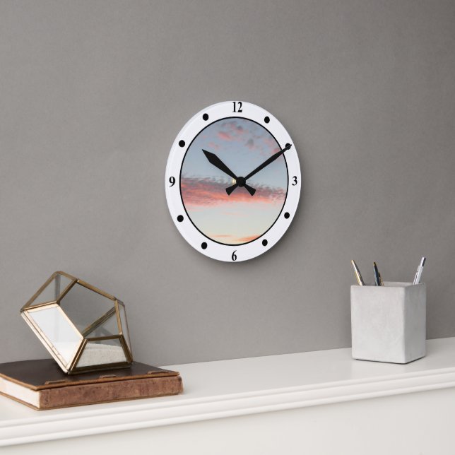 Clock - Sunset Clouds (Office)