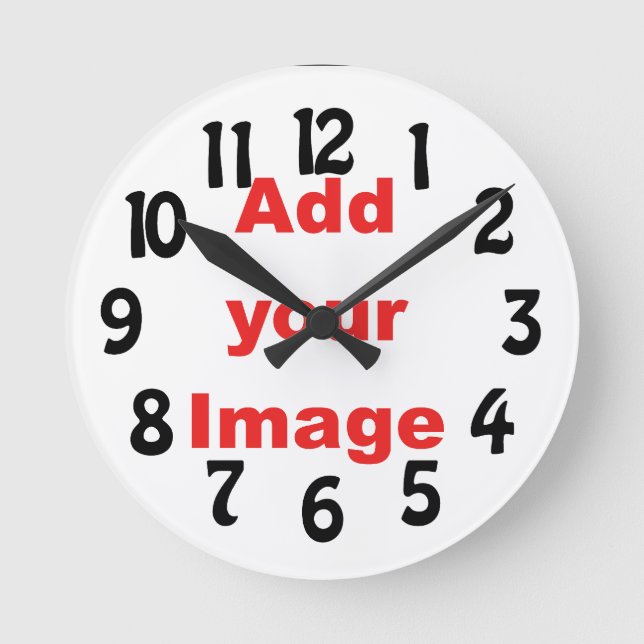 Clock template - Fun - Add your Image (Front)