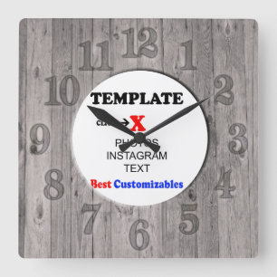 Clock Template   Wood Fence