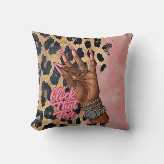 Clock That Tea Cushion (Front)