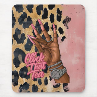 Clock That Tea Journal Mouse Mat