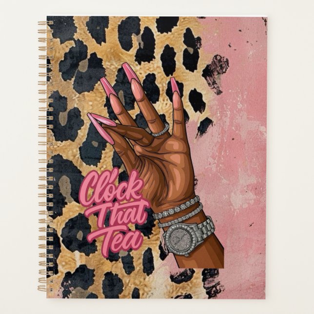 Clock That Tea Journal Planner (Front)