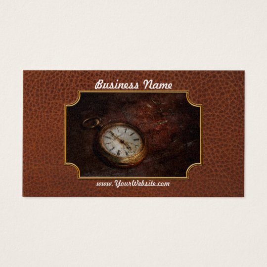 Clock - Time waits Business Card