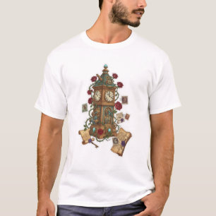 Clock Tower Fantasy Time Machine Illustration T-Shirt