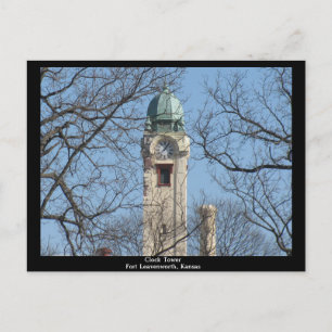 Clock Tower Fort Leavenworth, Kansas Postcard