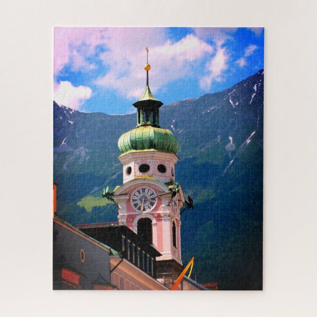 Clock tower in Austria Jigsaw Puzzle (Vertical)