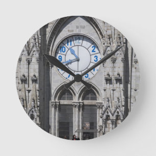 Clock towers at the National Basilica, Ecuador