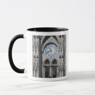 Clock towers at the National Basilica, Ecuador Mug