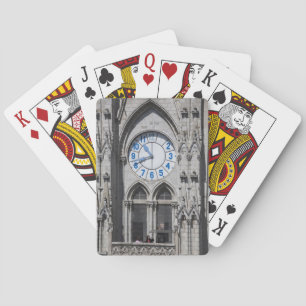 Clock towers at the National Basilica, Ecuador Playing Cards