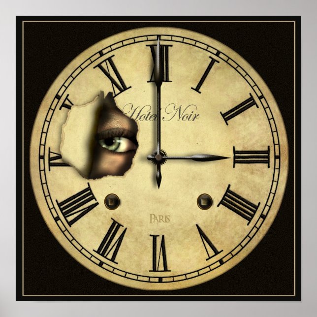 Clock Watching Small Poster Print (Front)