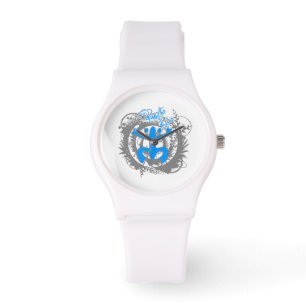 Clock with design taino of coqui watch