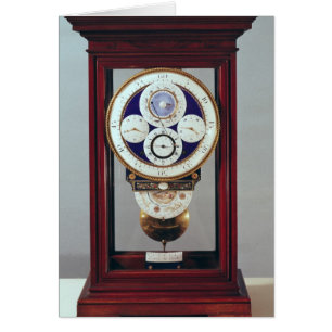 Clock with four dials and the signs of the