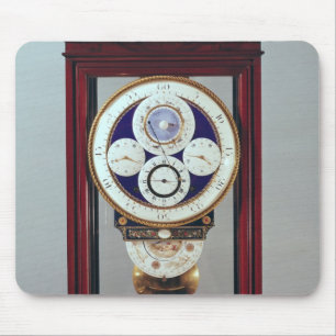 Clock with four dials and the signs of the mouse mat