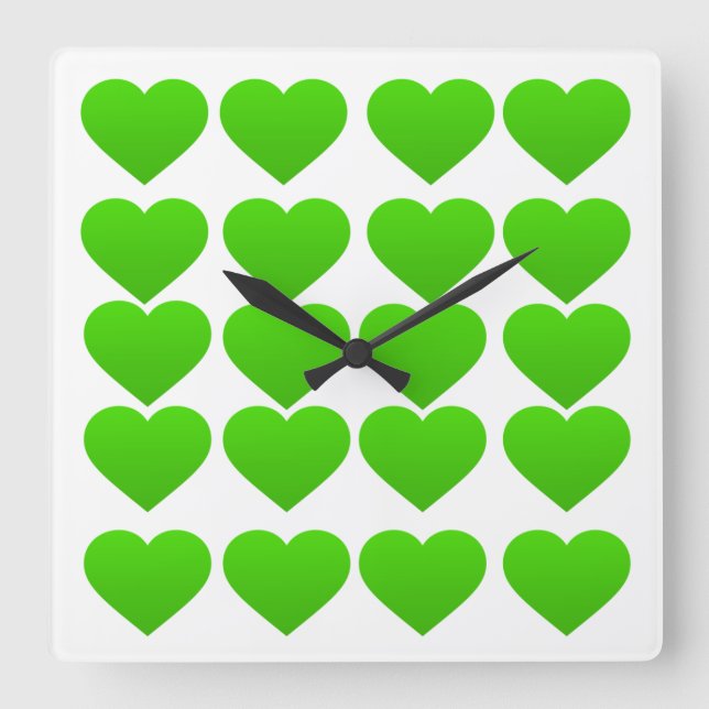 clock with green hearts (Front)