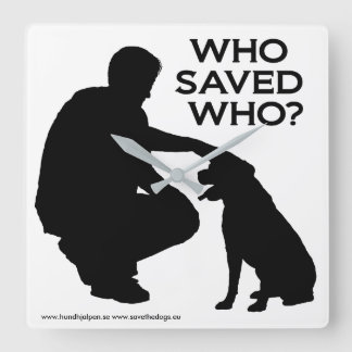 Clock with print, Who saved who