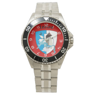 clock with Swiss draft Lucerne Switzerland Watch