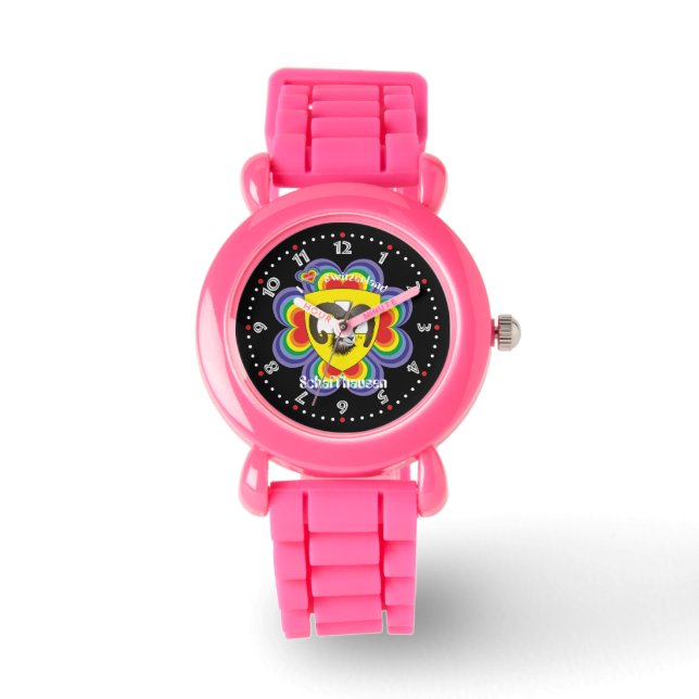 clock with Swiss draft Schaffhausen Switzerland Watch (Front)