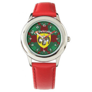 clock with Swiss draft Schaffhausen Switzerland Watch